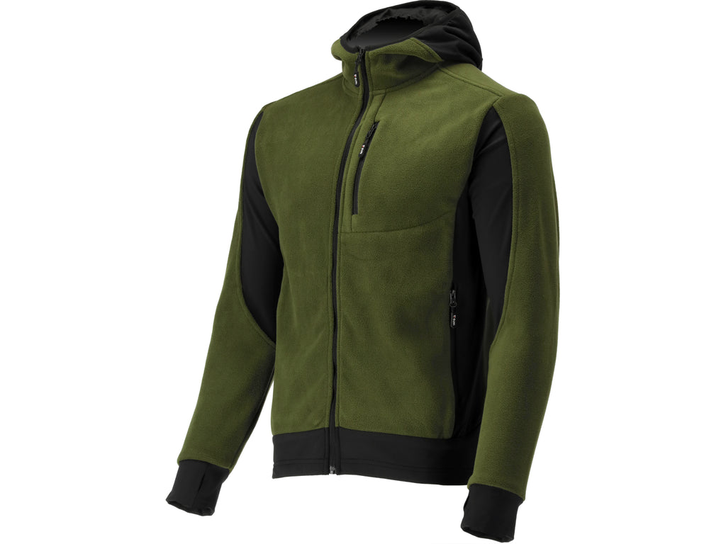 Sarna Groene Fleece Met Capuchon. S