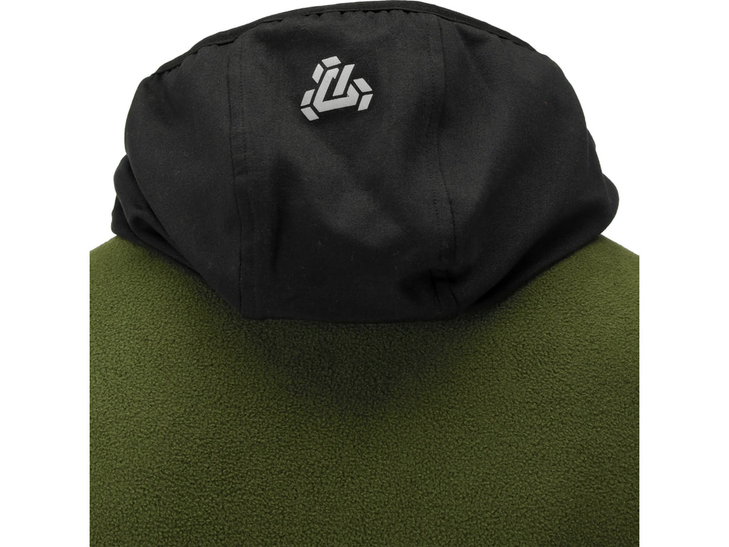 Sarna Groene Fleece Met Capuchon. L