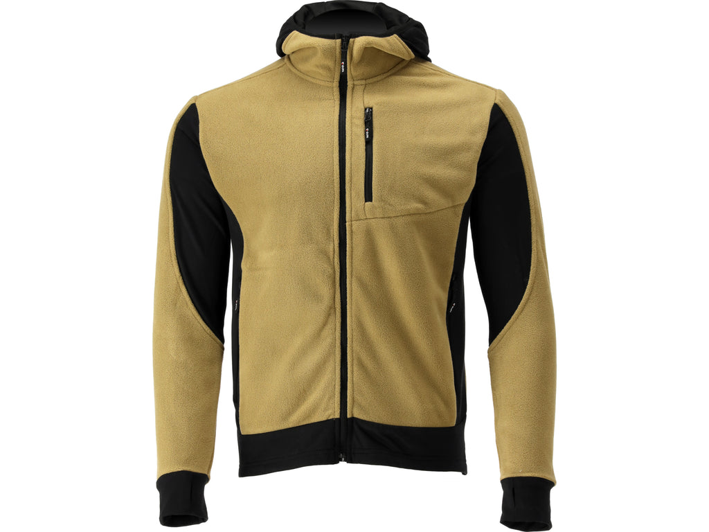 Khaki Sarna Fleece Met Capuchon. Xl