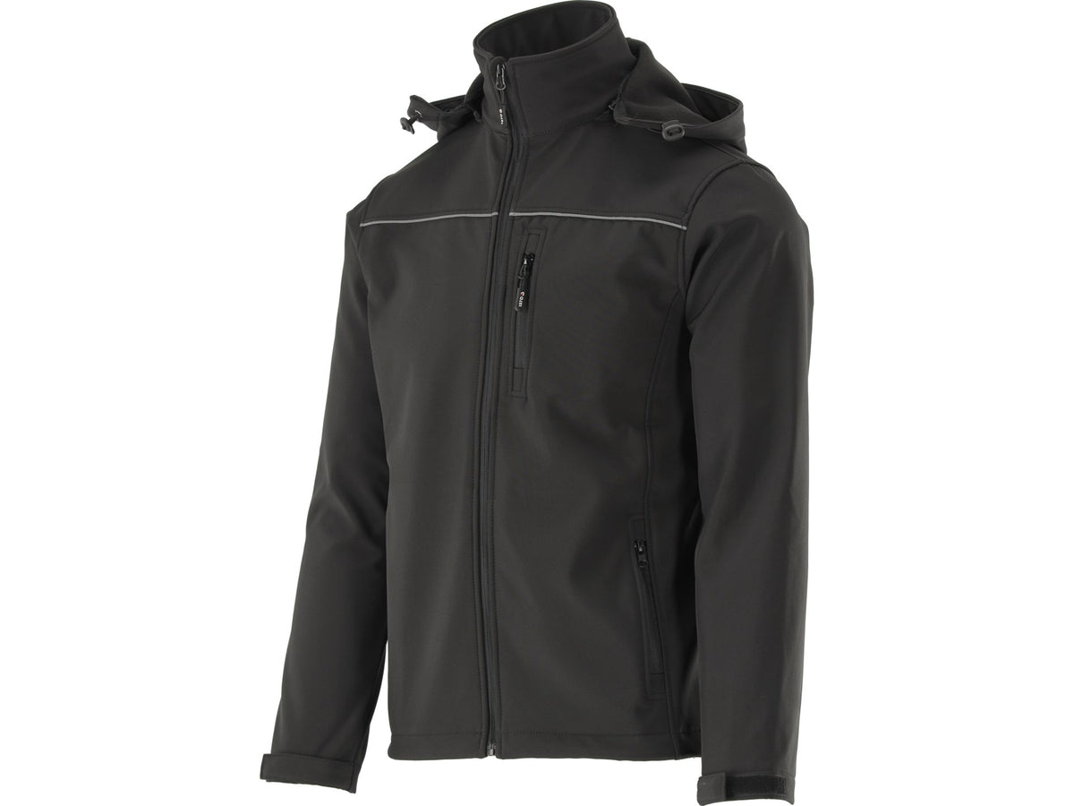 Softshell Jas Met Kap Obsidian Maat. S