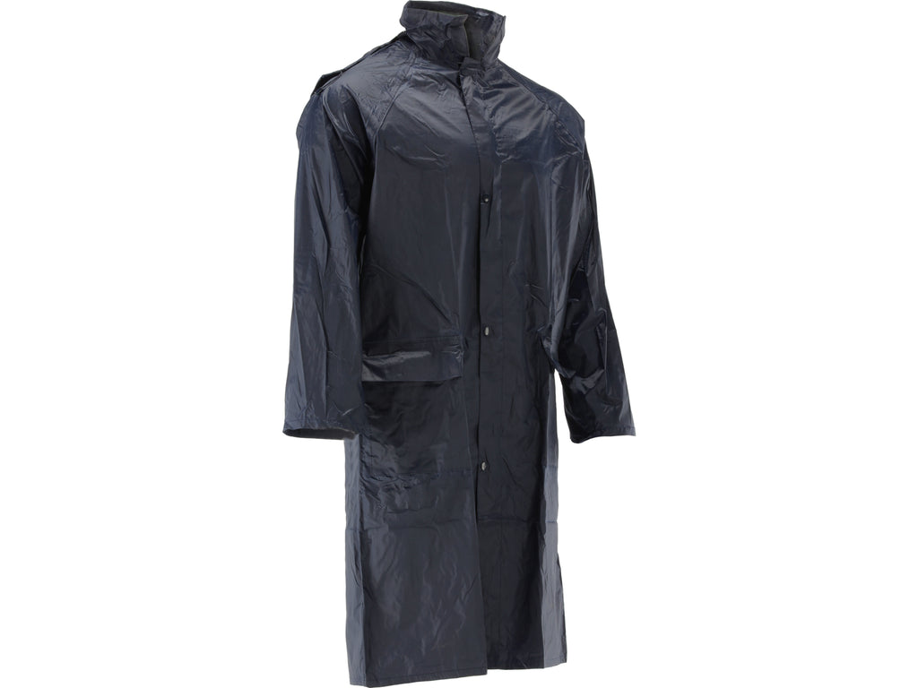 Marineblauwe lichte waterdichte jas maat XL