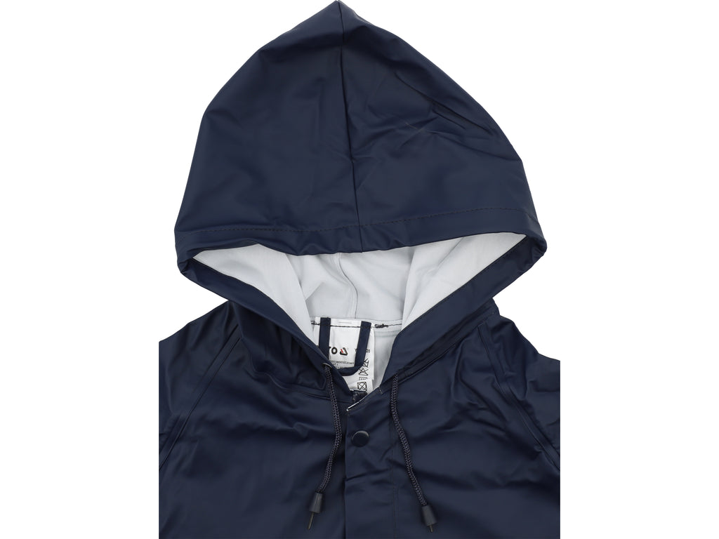 Marineblauwe comfortabele waterdichte jas maat 2XL