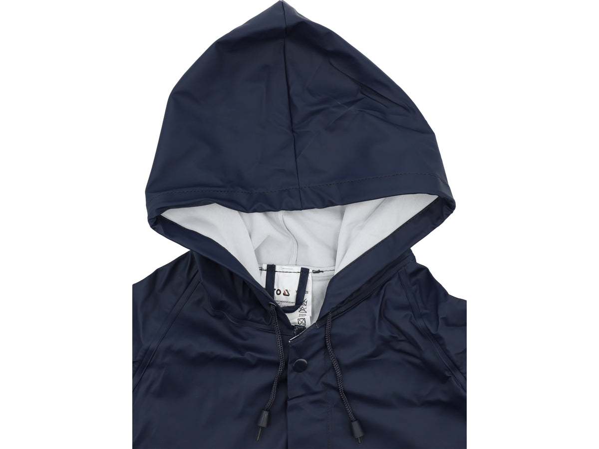 Marineblauwe comfortabele waterdichte jas maat 2XL
