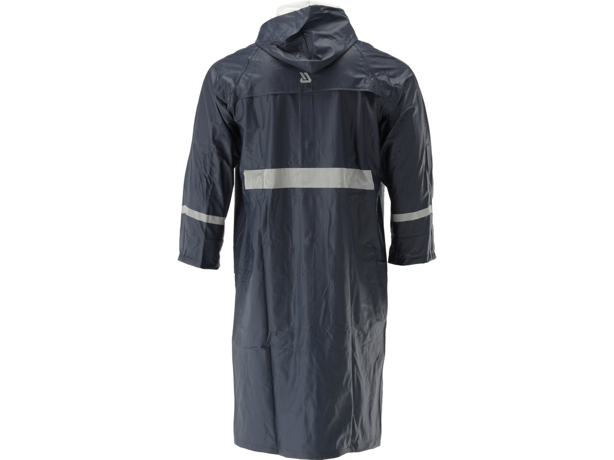 Marineblauwe comfortabele waterdichte jas maat L