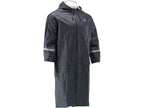 Marineblauwe comfortabele waterdichte jas maat 2XL