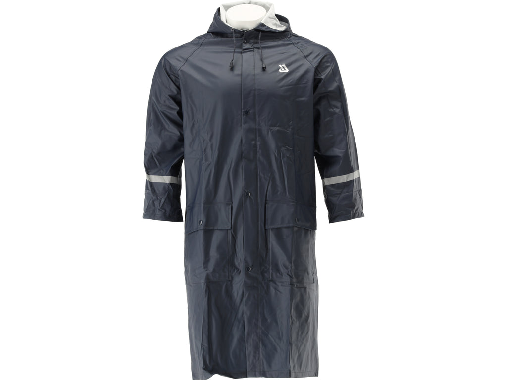 Marineblauwe comfortabele waterdichte jas maat XL