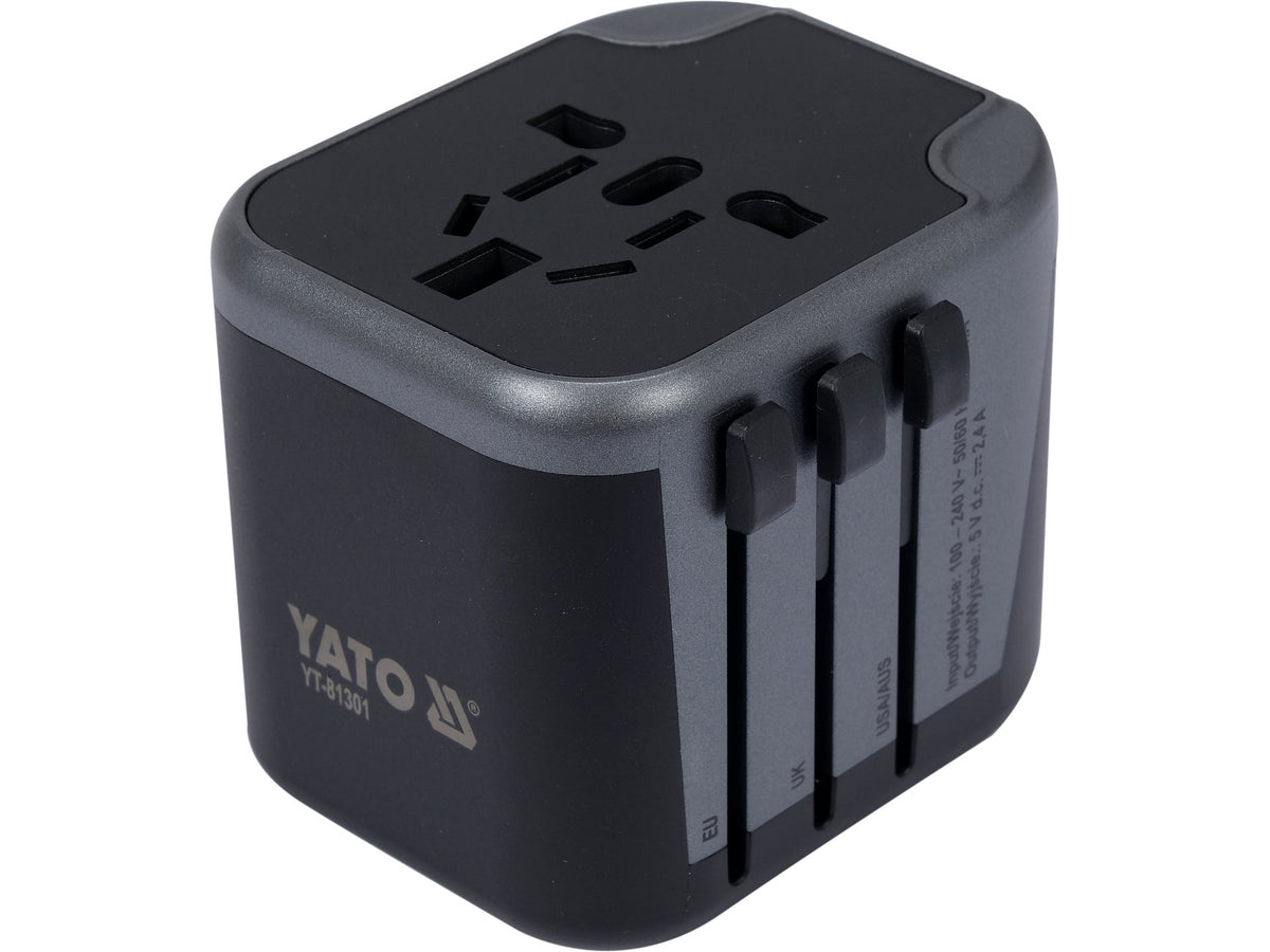 Universele Reisadapter Voor Meer Dan 150 Landen Met 2 X Usb-Lader 5V/2.4A