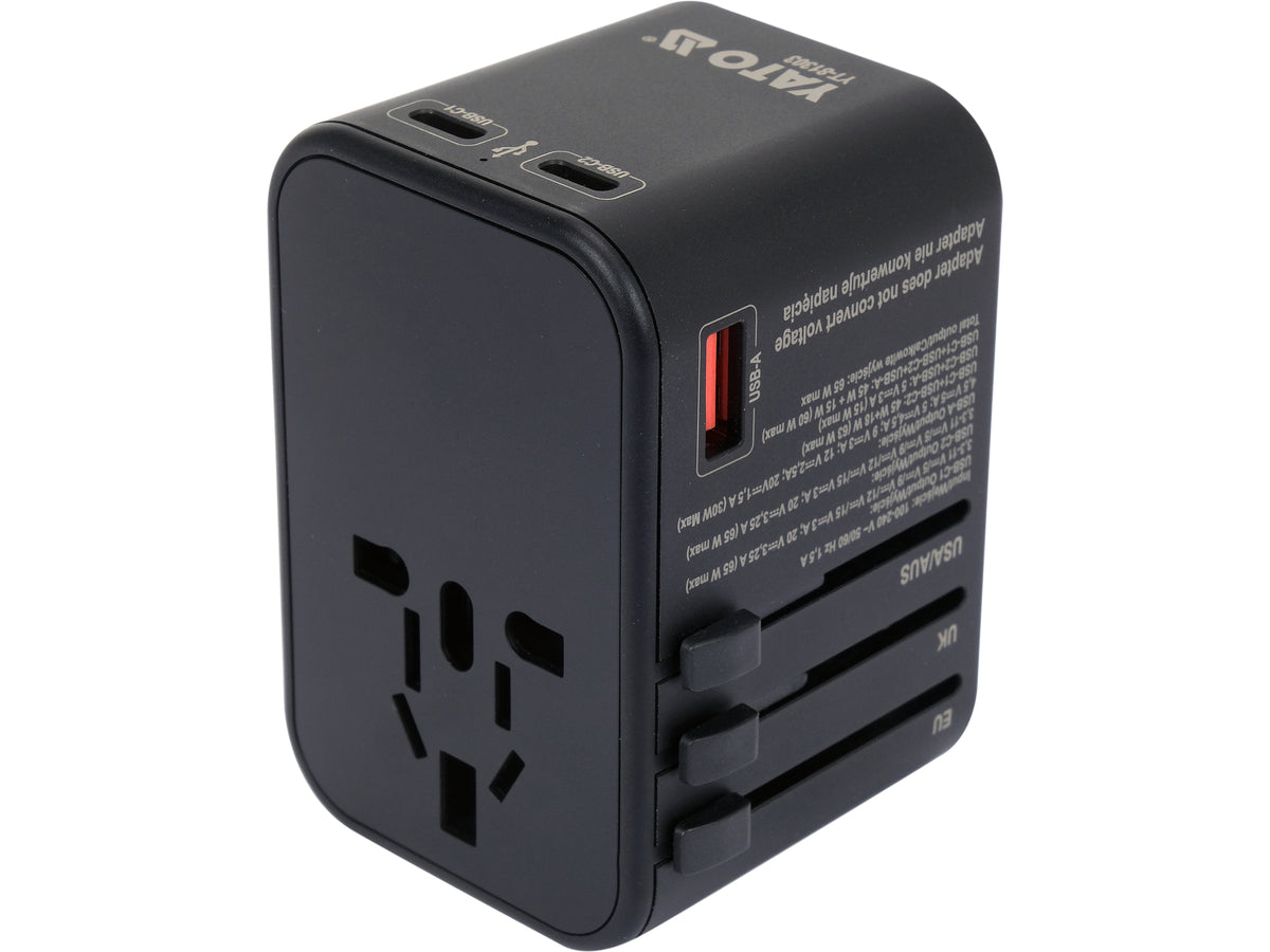 Reisadapter Voor Meer Dan 150 Landen Usb-C Pd 65W