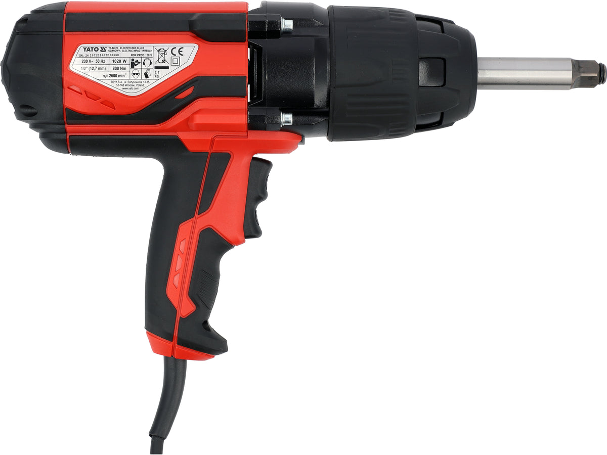 Electric Impact Wrench 1/2" 1020W/800NM