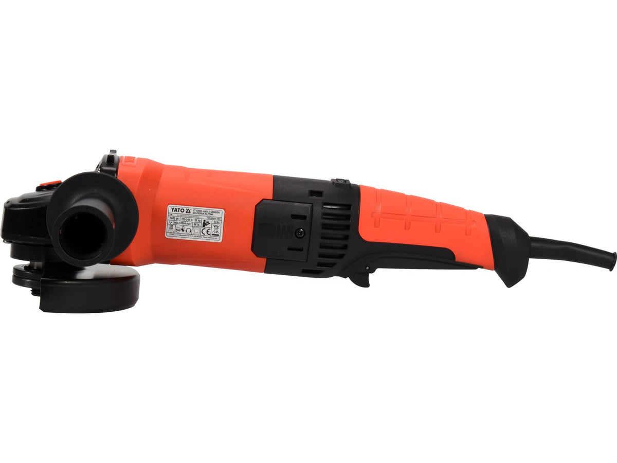 Haakse Slijper 1400W 125MM Met Achterhendel En Snelheidsinstelling 3000-12000 RPM