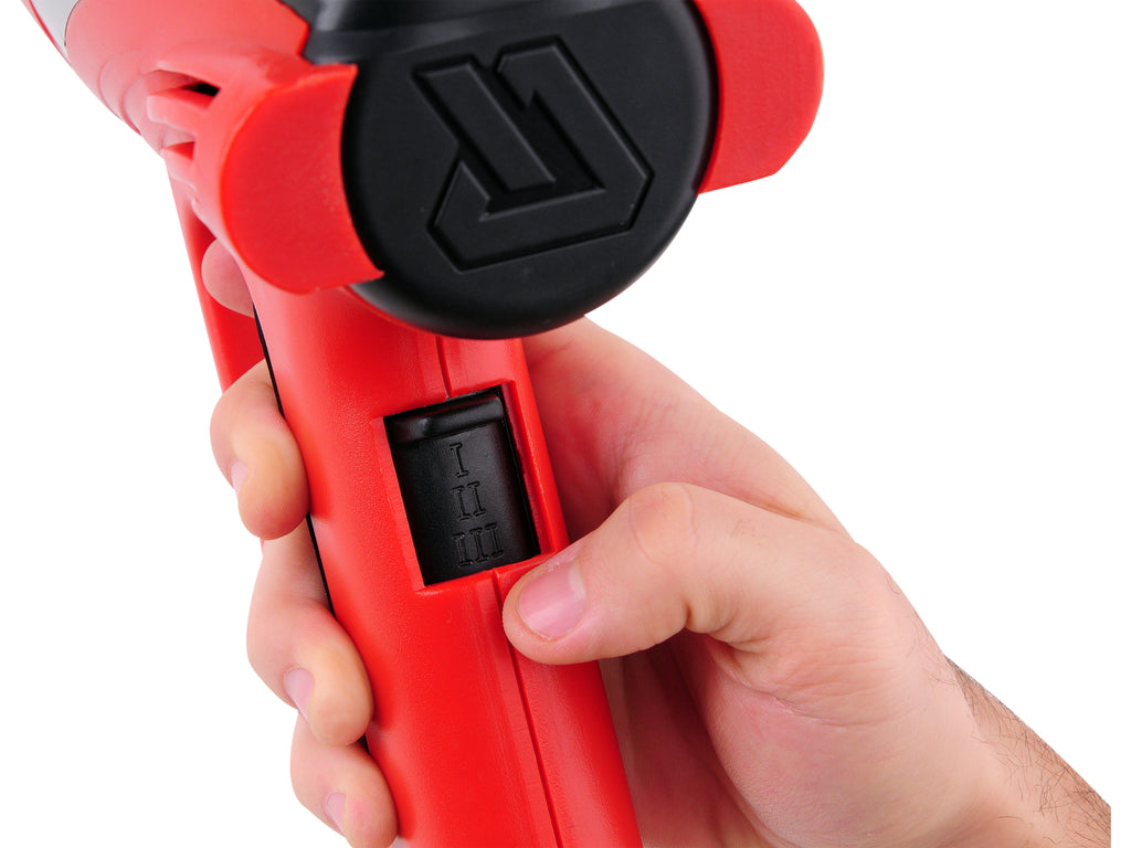 Warmtepistool 2000W 70~600°C Accessoires, Lcd-Display