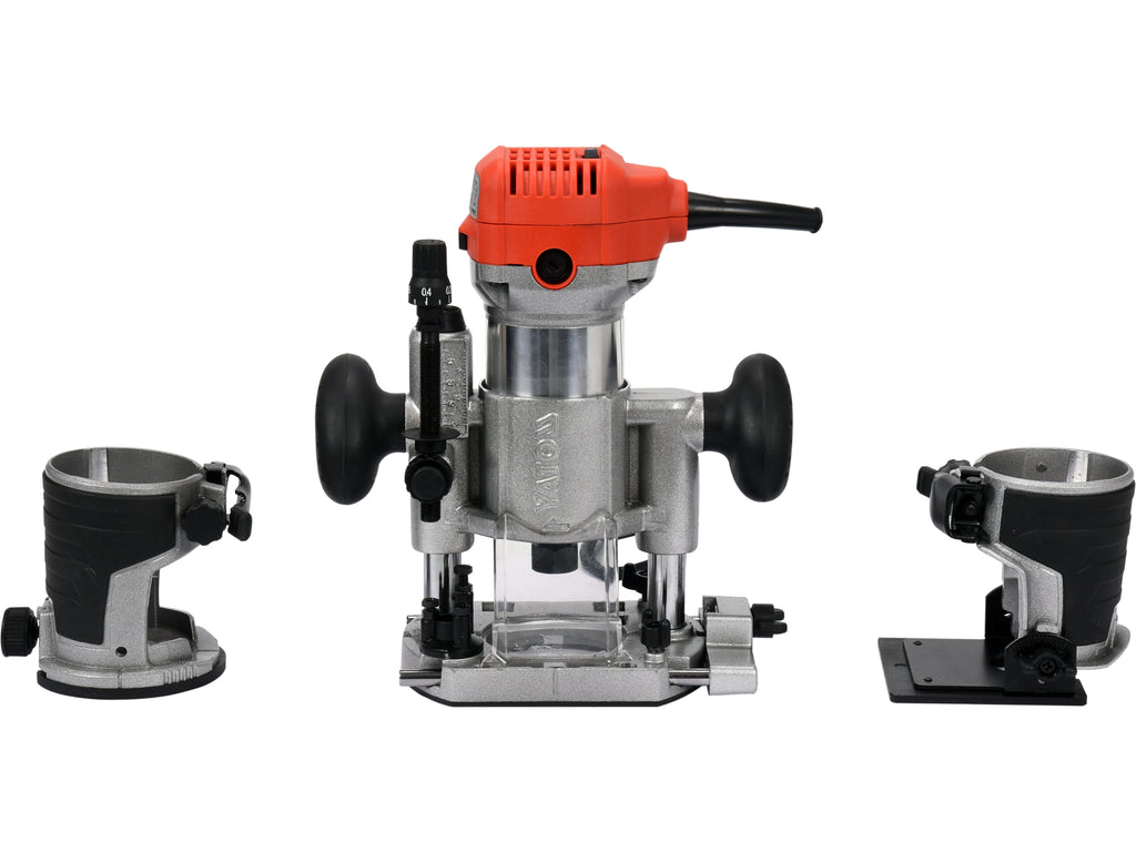 Kandenfreesmachine 710W Voor Laminaat + Geleidingsschuif Voor 6MM En 8MM Frezen