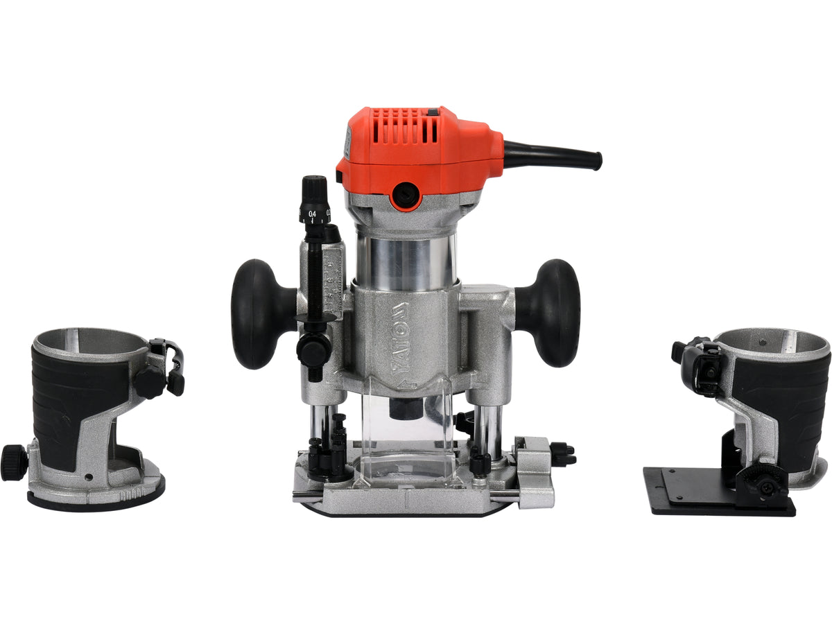 Kandenfreesmachine 710W Voor Laminaat + Geleidingsschuif Voor 6MM En 8MM Frezen