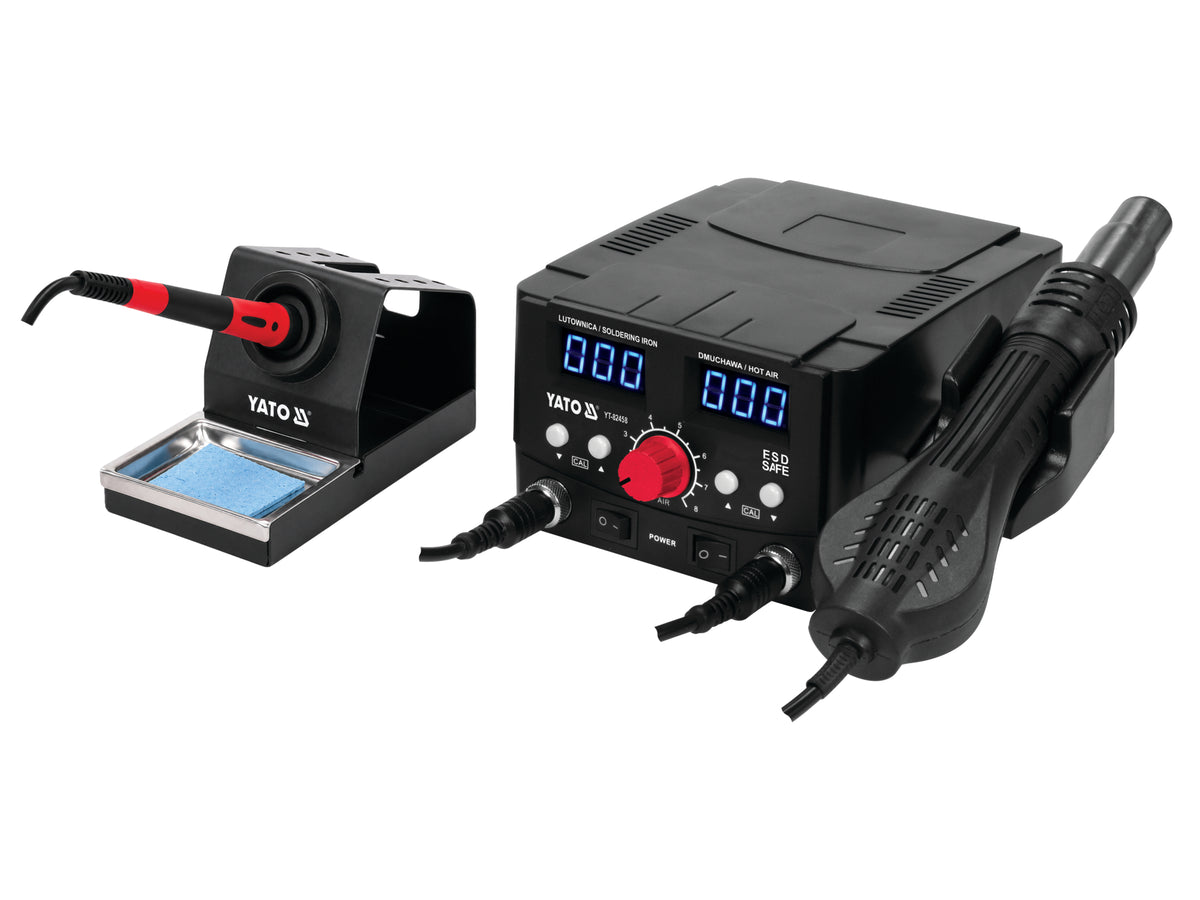 2 In 1 Soldeerstation Vermogen 75W Tiptype 900M Heteluchtvermogen 750W Dubbel Led-Display