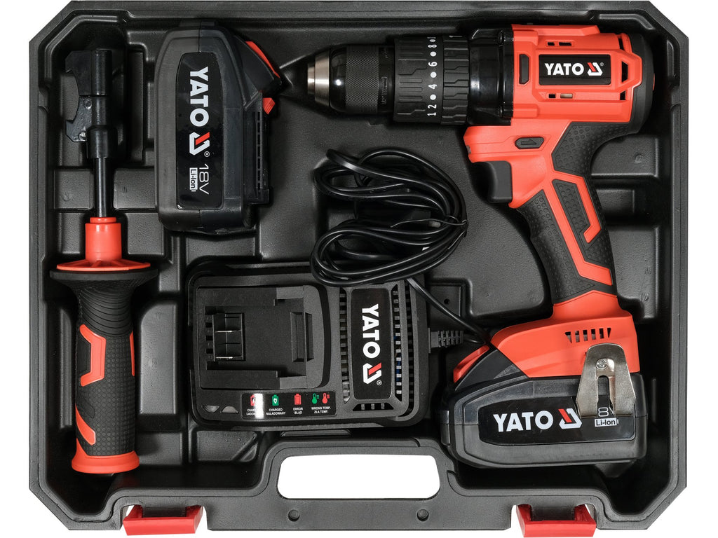Slagschroevendraaier 18V (75 Nm, 2 Accu 3 Ah, Lader) Met Borstelloze Motor