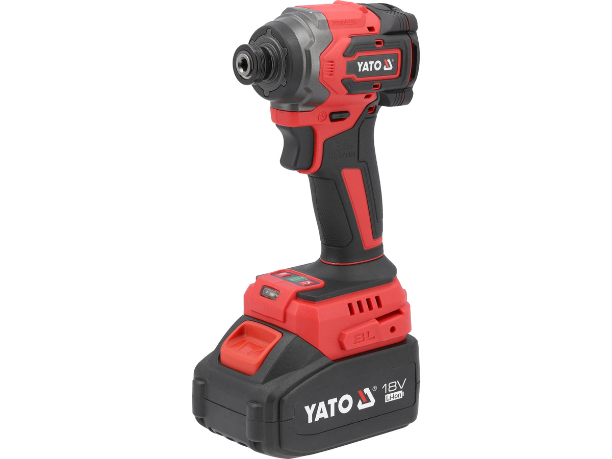 18V Slagschroef 230NM (Hex 6,35MM; 4,0AH) Voor Werken Met Timmerschroeven, M6-M14 Schroeven En 6,35MM Zeskantboren