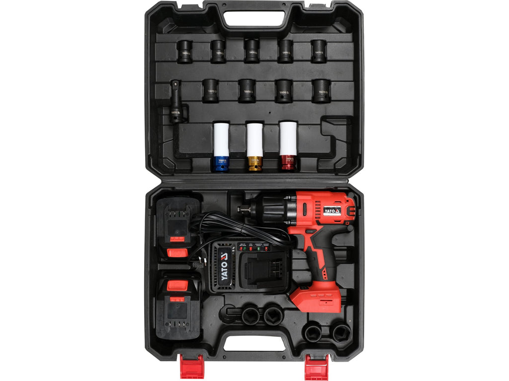 18V Borstelloze Impactset 1/2'' 700NM Met Crmo-Doppen