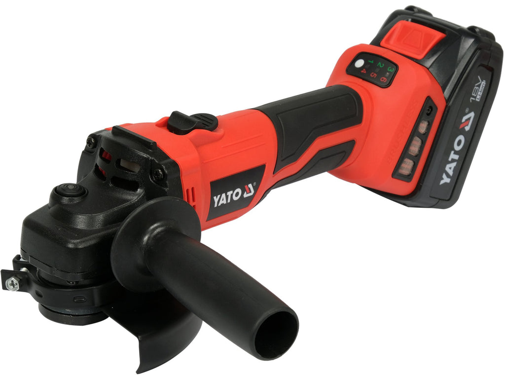 Haakse Slijper 18V 125MM (3000-8500rpm; Bl Motor; 2X4,0 Ah, Lader) Met Soft Start Systeem