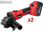 Haakse Slijper 18V 125MM (3000-8500rpm; Bl Motor; 2X4,0 Ah, Lader) Met Soft Start Systeem