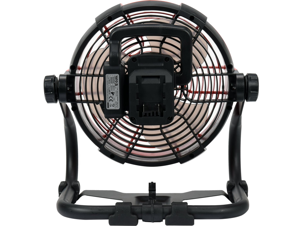 Hybride Ventilator 18V/240V, Aangedreven Door Een Yato 18V Batterij Of Vanaf Een Stopcontact