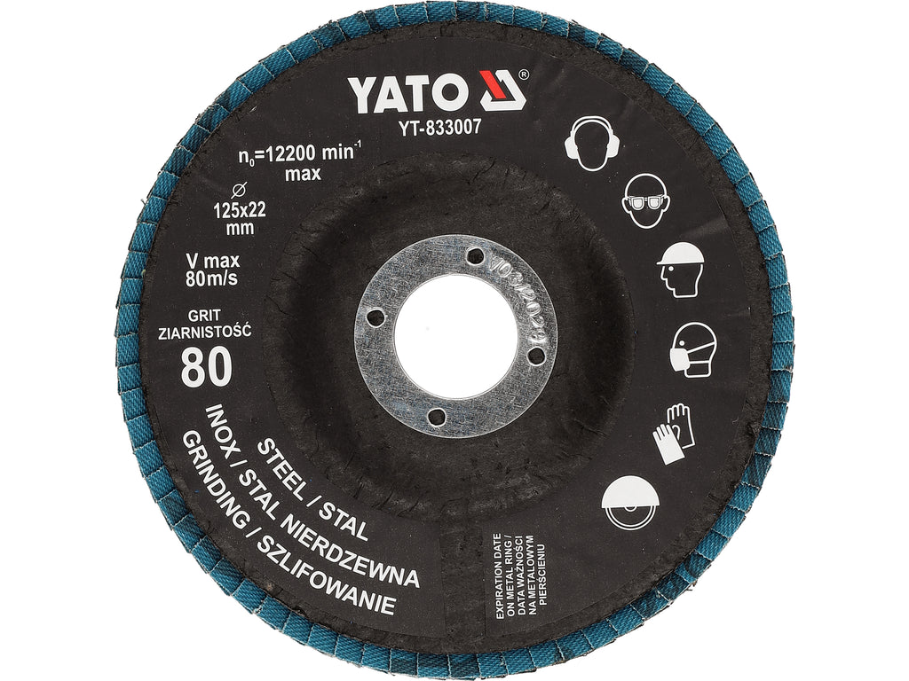 Trouwende Schijf Voor Inox P80 125MM 10 Stuks Blauw