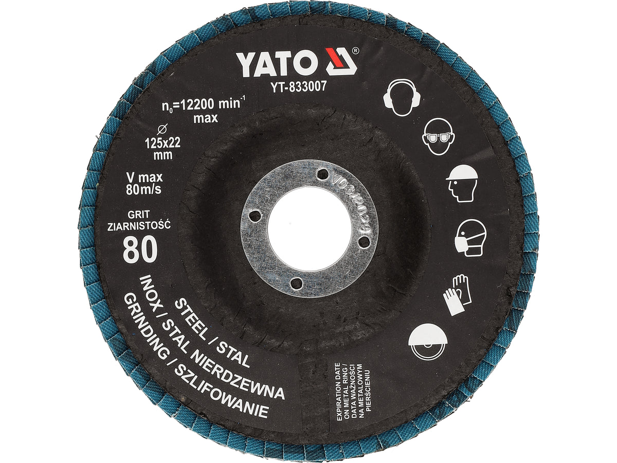 Trouwende Schijf Voor Inox P80 125MM 10 Stuks Blauw