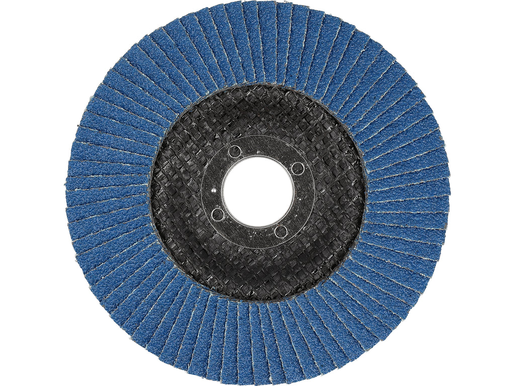 Tandwiel Voor Schuren Inox P40 125MM (1 Stuk) Blauw