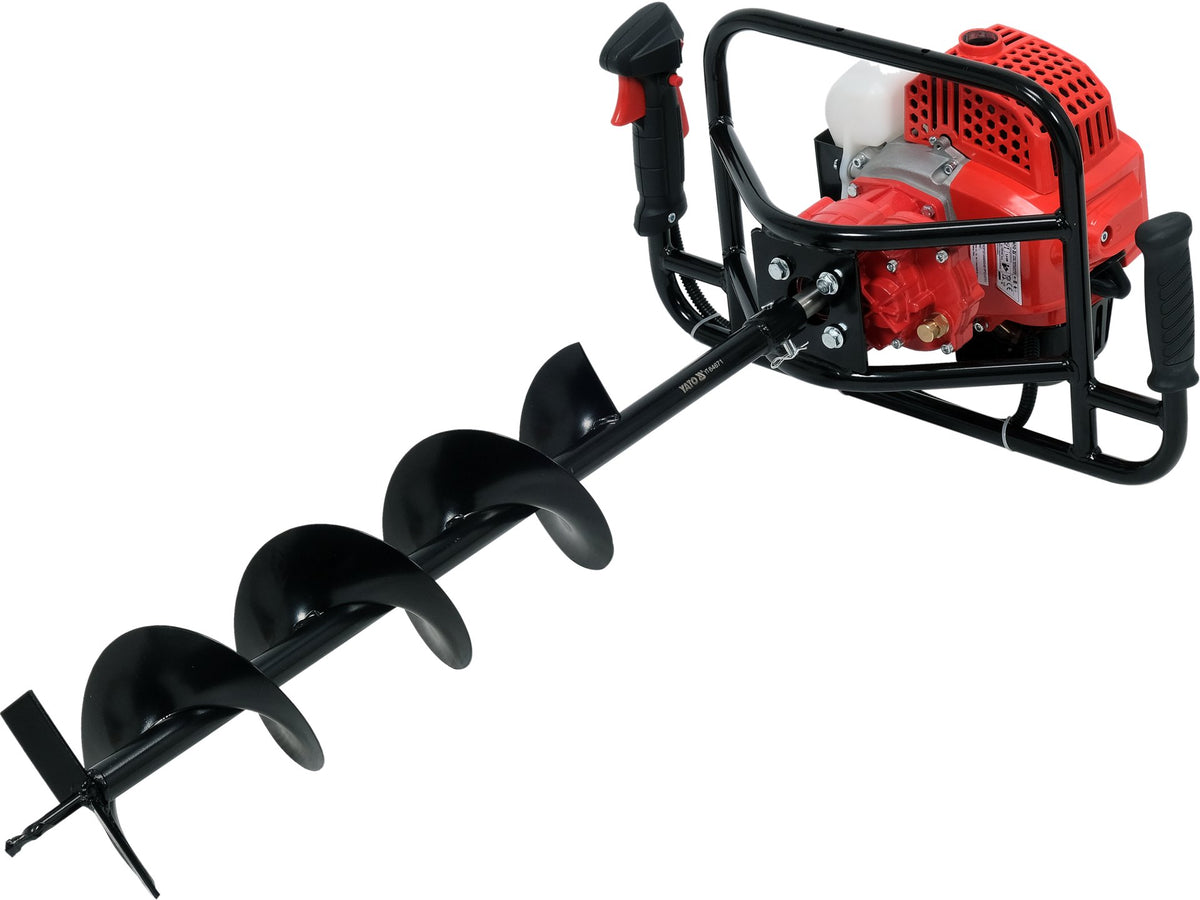 Benzineboor Ritch 1,4 KW + 3 Grondboren En Verlengstukken
