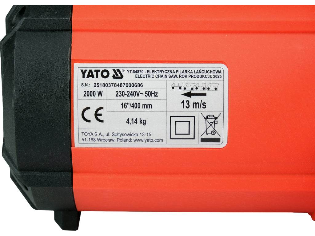 Elektrische Kettingzaag 2000W