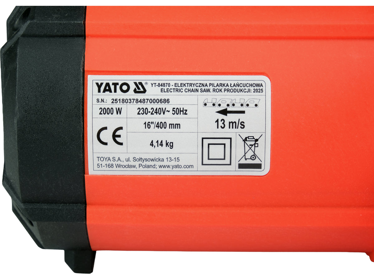 Elektrische Kettingzaag 2000W