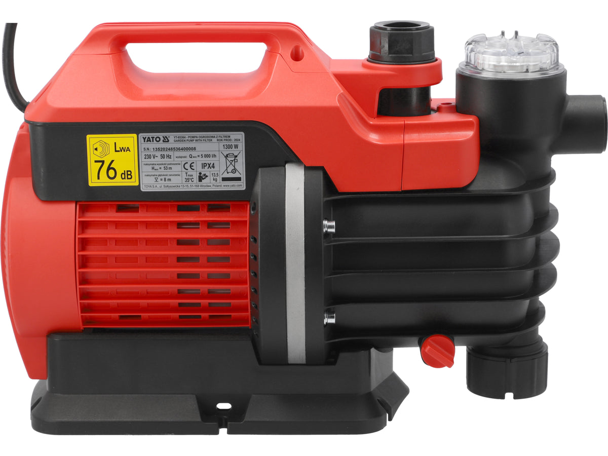Tuinpomp 1300W Met Filter En Manometer