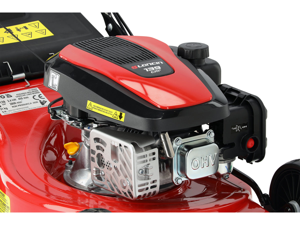 Grasmaaier Op Benzine 139CM Loncin, 46 CM Met Aandrijving