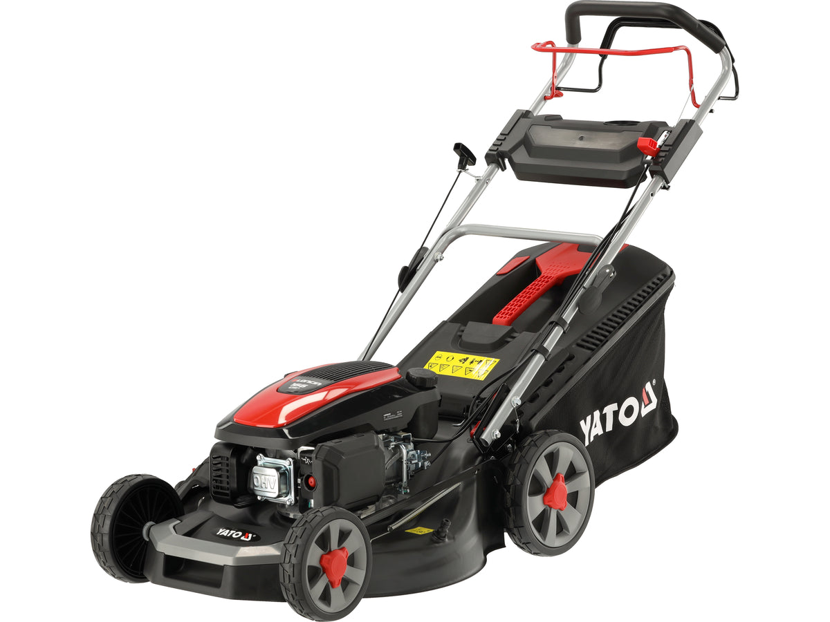 Grasmaaier Op Benzine Poj 196CM Loncin, 53 CM Met Aandrijving 4 IN1