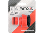 Kraanaansluiting 1"-3/4" Hoge Stroom