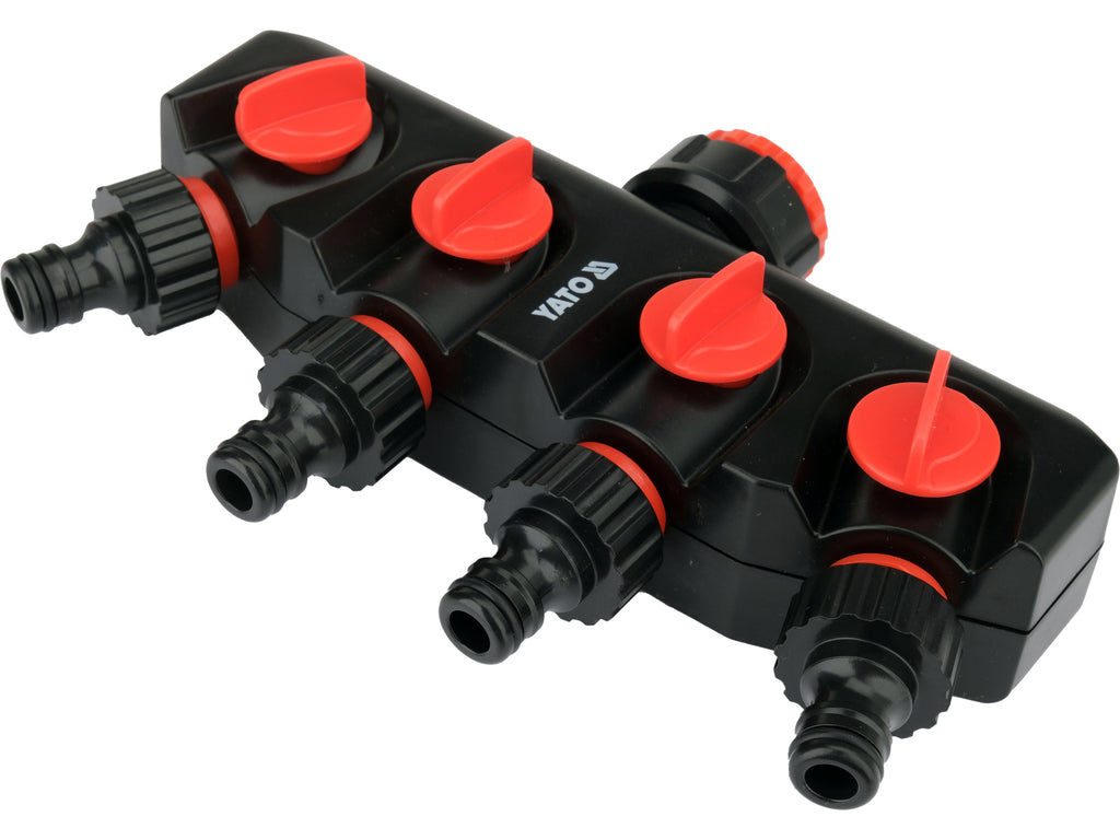 Kraanverbinding Met 4 Uitgangen 3/4"-1"
