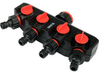 Kraanverbinding Met 4 Uitgangen 3/4"-1"