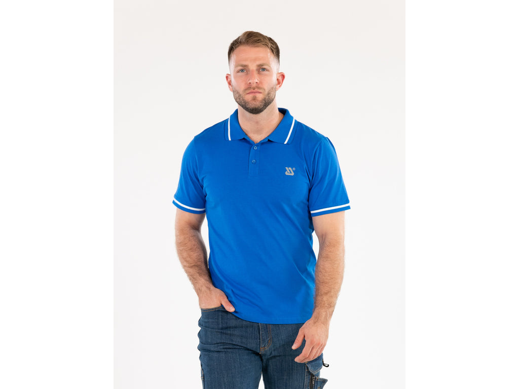 Zacht Poloshirt, Blauw, Maat. S