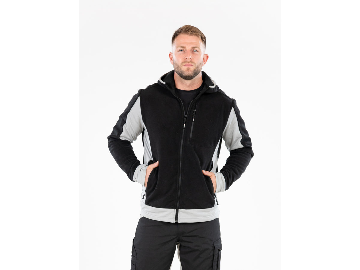 Sarna Fleece Met Capuchon Zwart Maat. 2XL