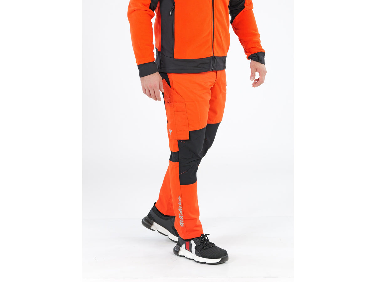 Werkbroek 4-WAY Stretch Serval Oranje Maat. S