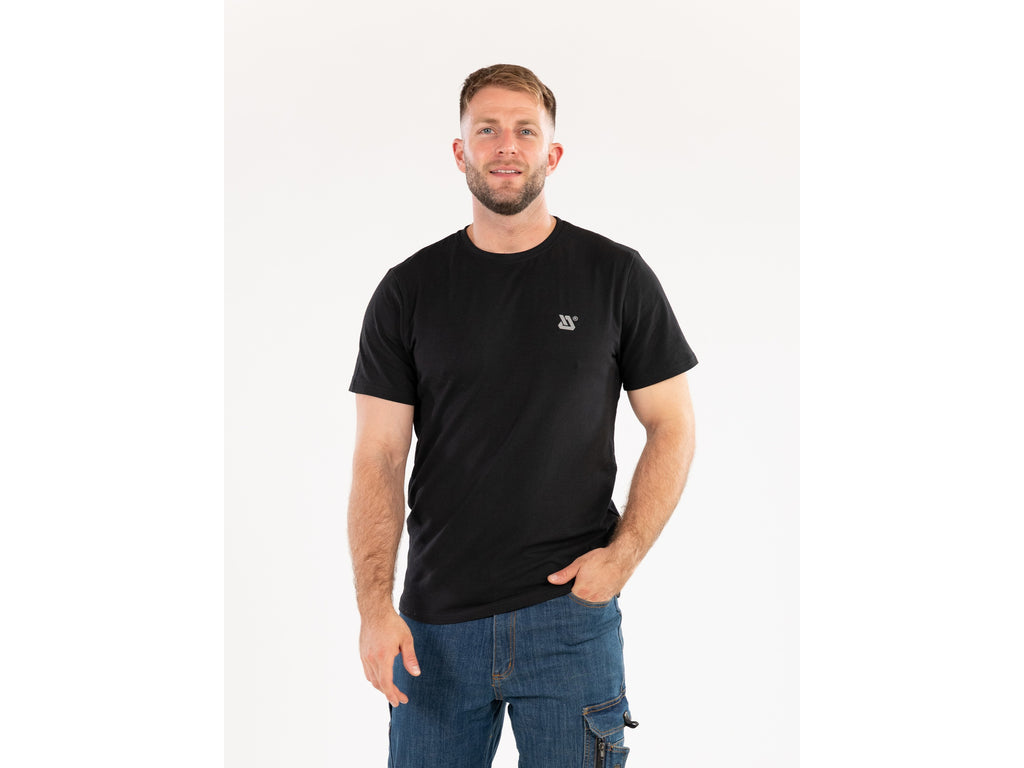 T-Shirt Tall Series Zwart Met Elastaan Maat. 2XL