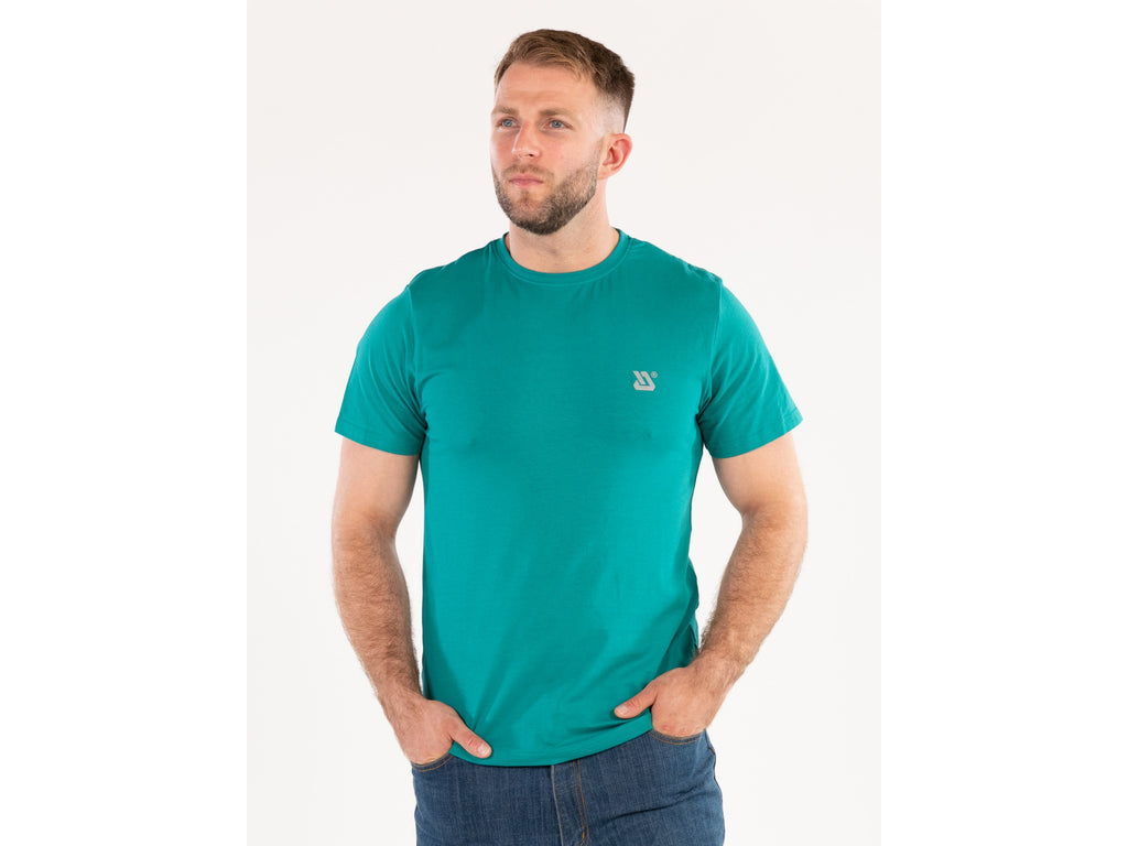 T-Shirt, Lange Serie, Groen Met Elastaan, Maat. 2XL