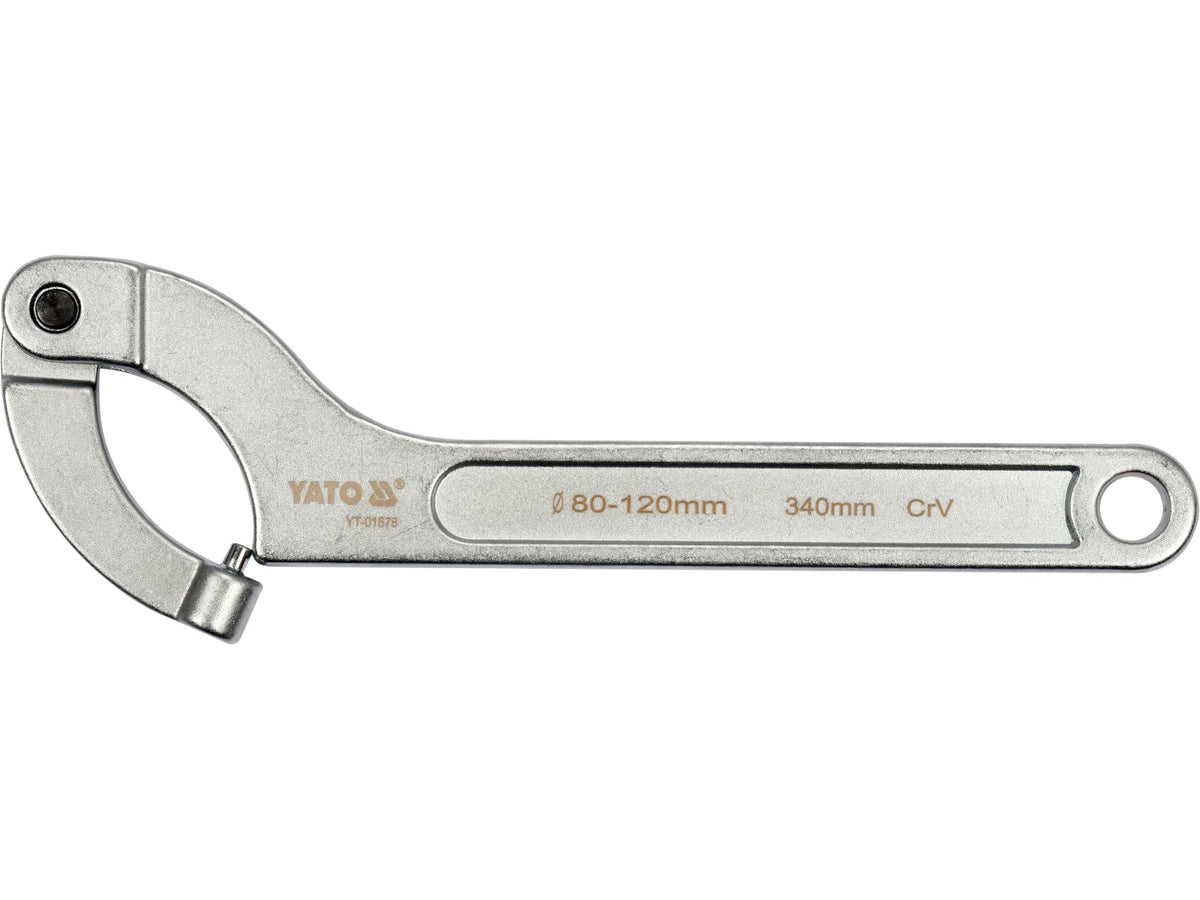 Haaksleutel Met Ronde Pen, Gedeelt 80-120 MM