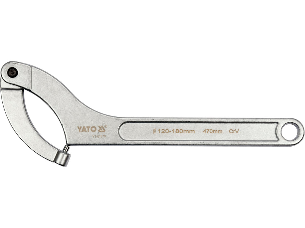 Haaksleutel Met Ronde Pen, Gedeelt 120-180 MM