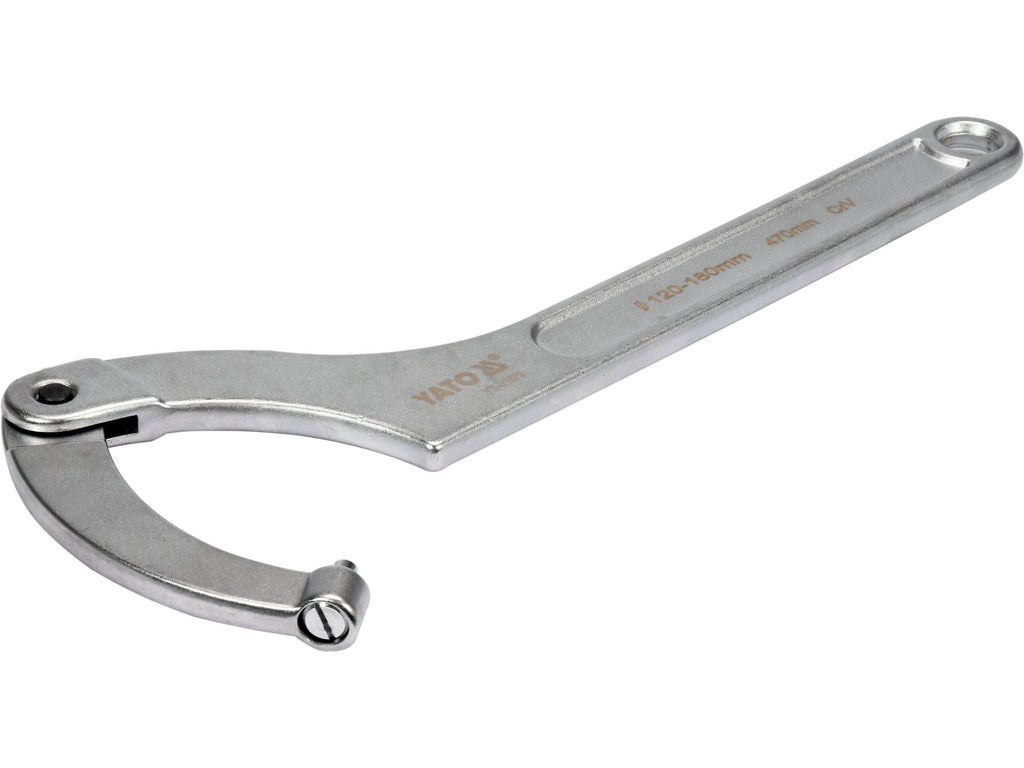 Haaksleutel Met Ronde Pen, Gedeelt 120-180 MM