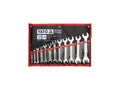 Open Sleutels Met Gepolijste Kop 6-32 Mm, Set Van 11 St.