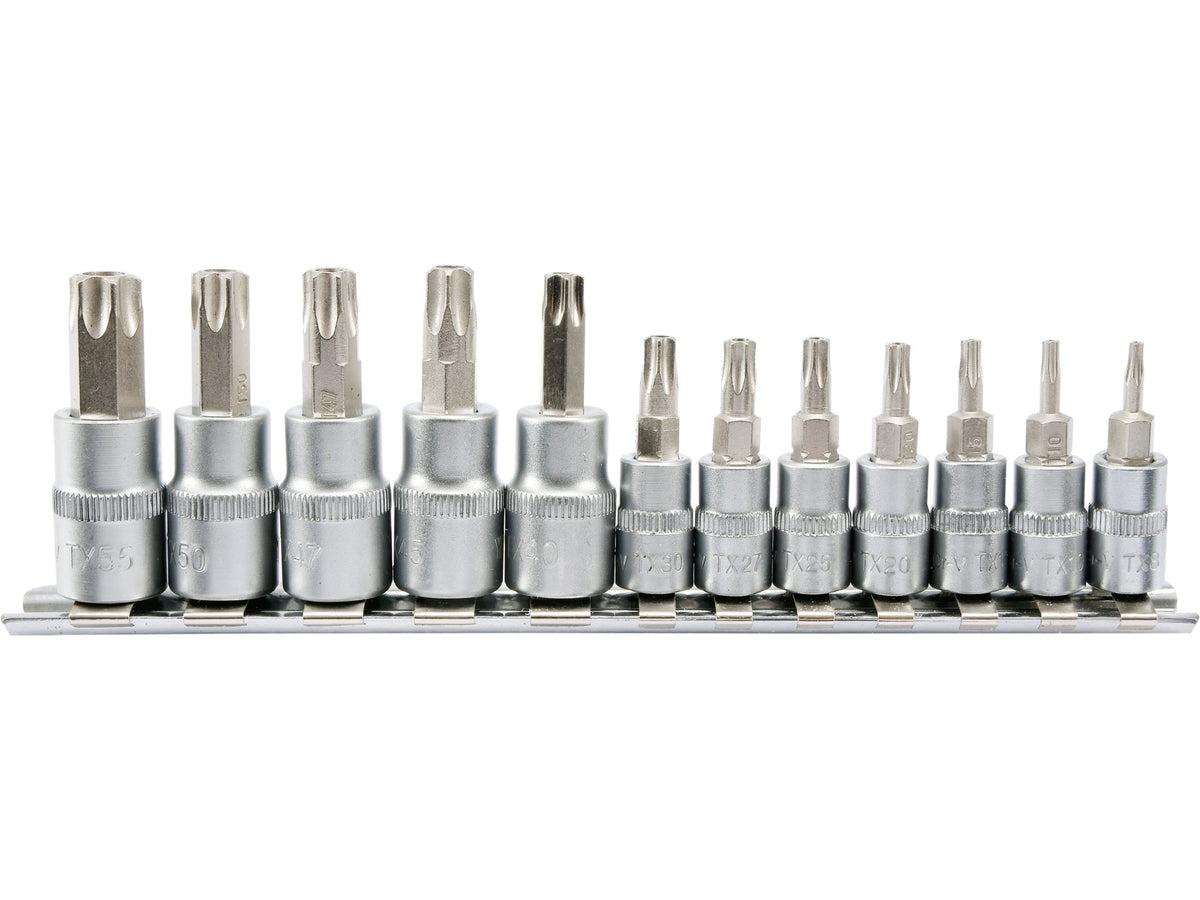 Torx Secur Sleutels Set. Op Een 12-DELIGE Rail.