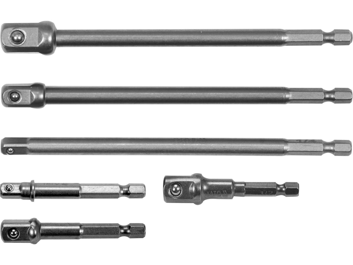 Zeskantadapter Voor Doppen - 1/4, 3/8, 1/2 6 Stuks.