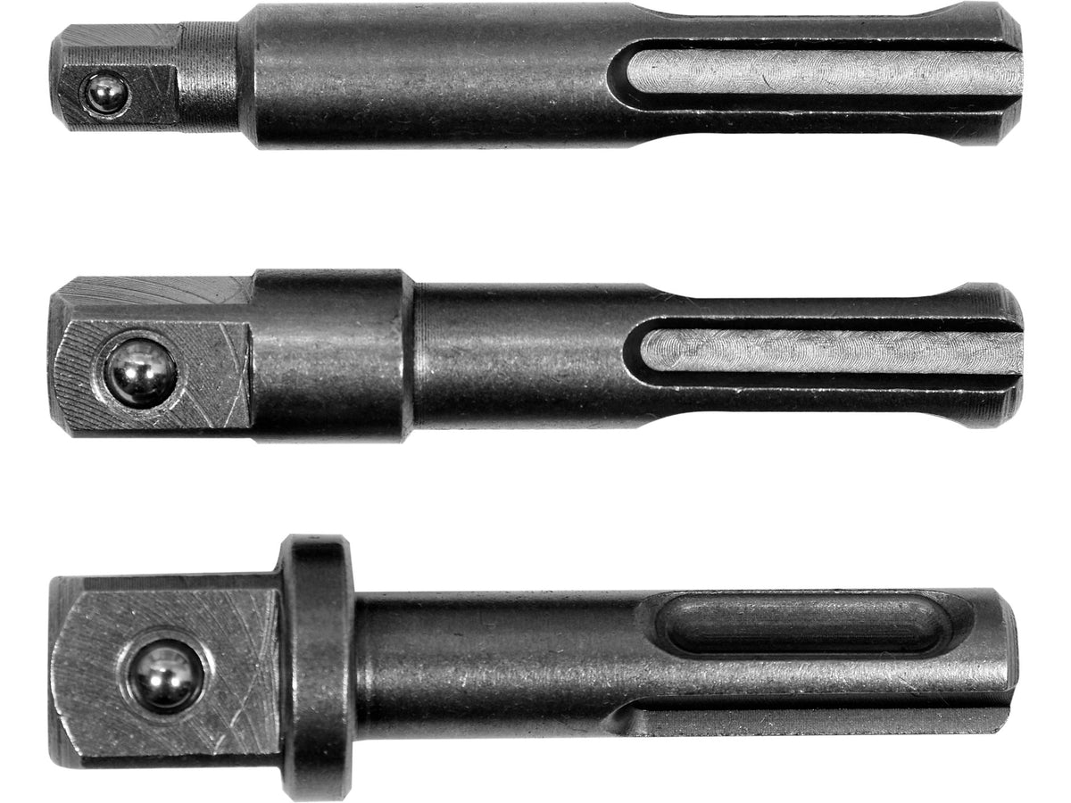 SDS-PLUS Adapterset Voor Sockets-1/4,3/8,1/2