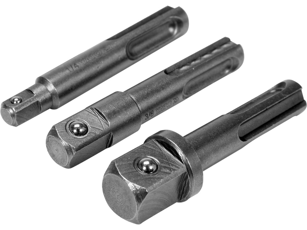 SDS-PLUS Adapterset Voor Sockets-1/4,3/8,1/2