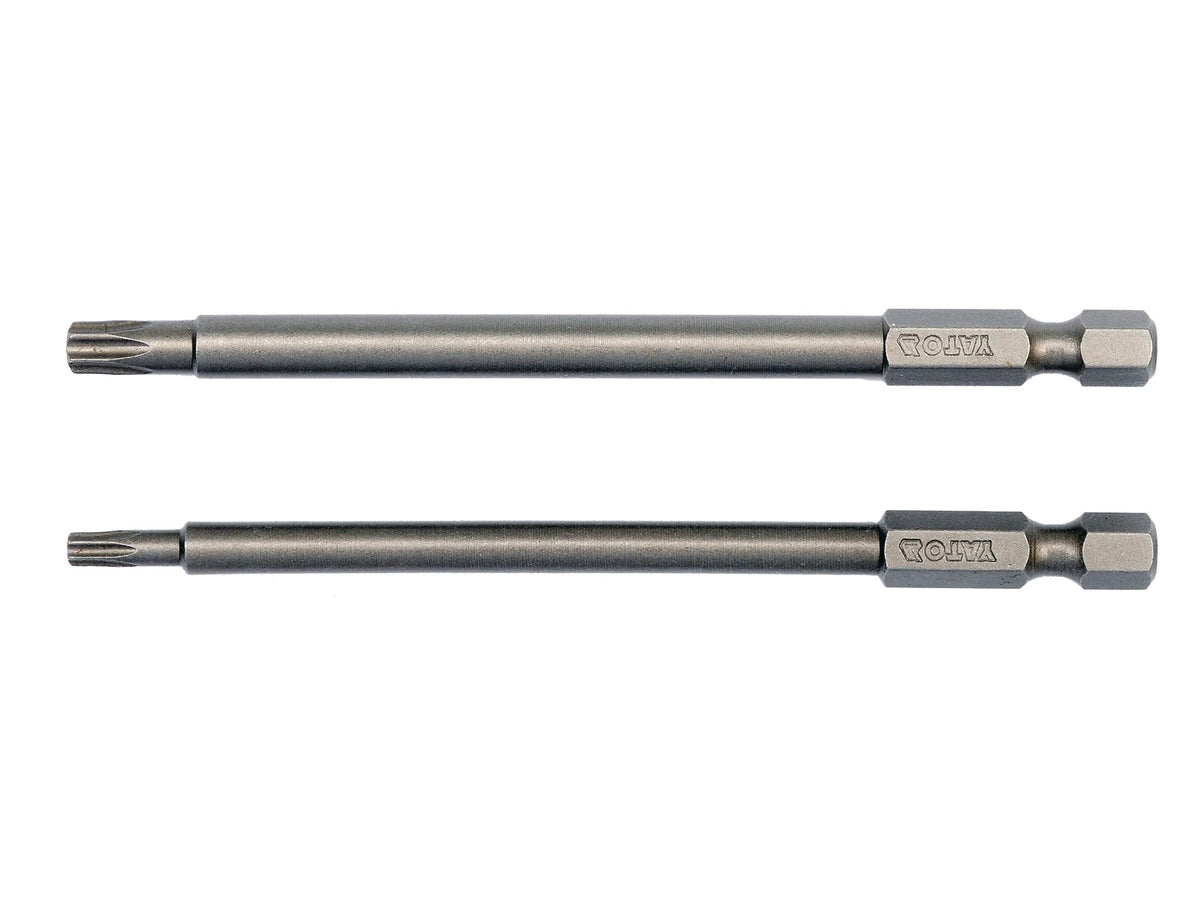 Schroefdraadtips 1/4'', 2 Stuks, Torx Beveiliging: T15x100mm, T27x100mm